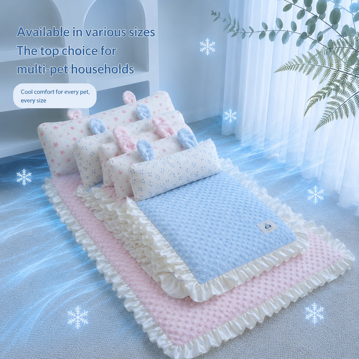 All sizes stacked — the top choice for multi-pet households