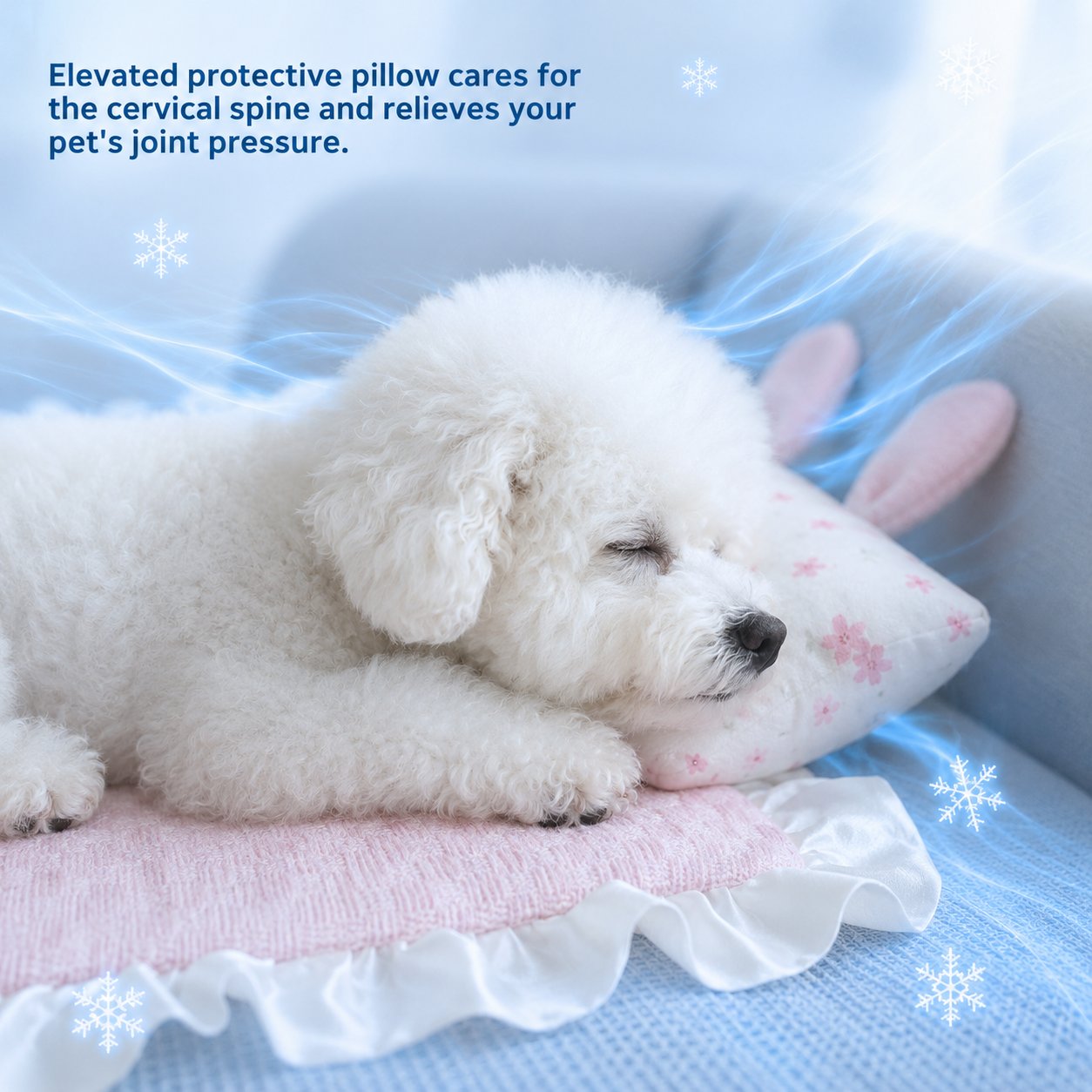 Puppy on Princess Pink cooling mat